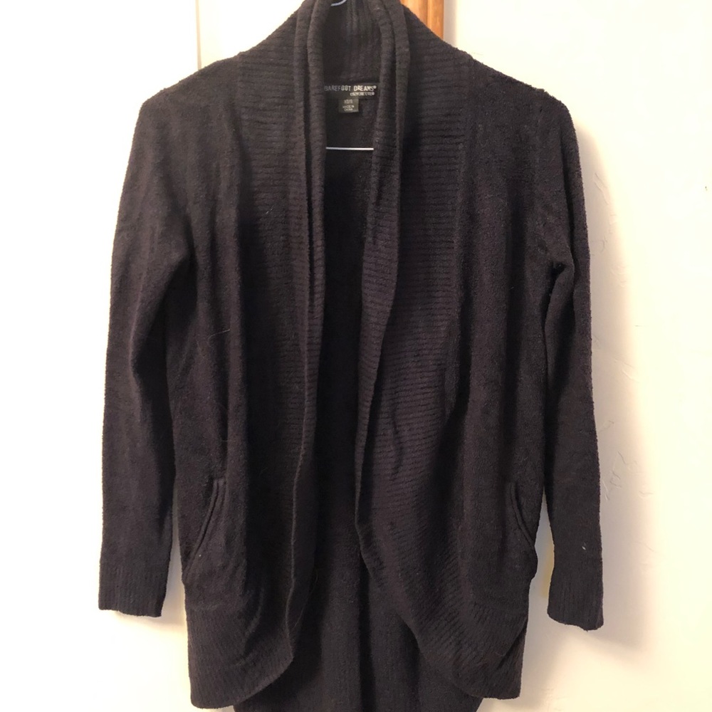 Barefoot Dreams black cardigan